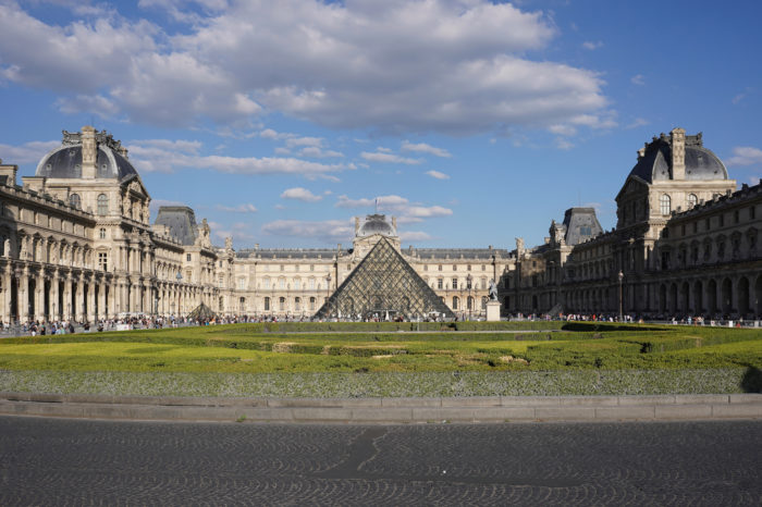 Louvre courtyard