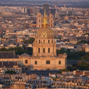 Invalides Dome, golden hour