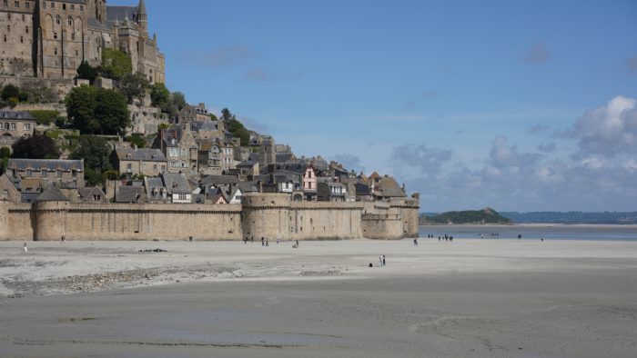 Mont Saint-Michel walls, low tide
