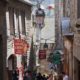 The streets are narrow and steep