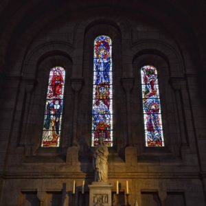 Three stained glasses