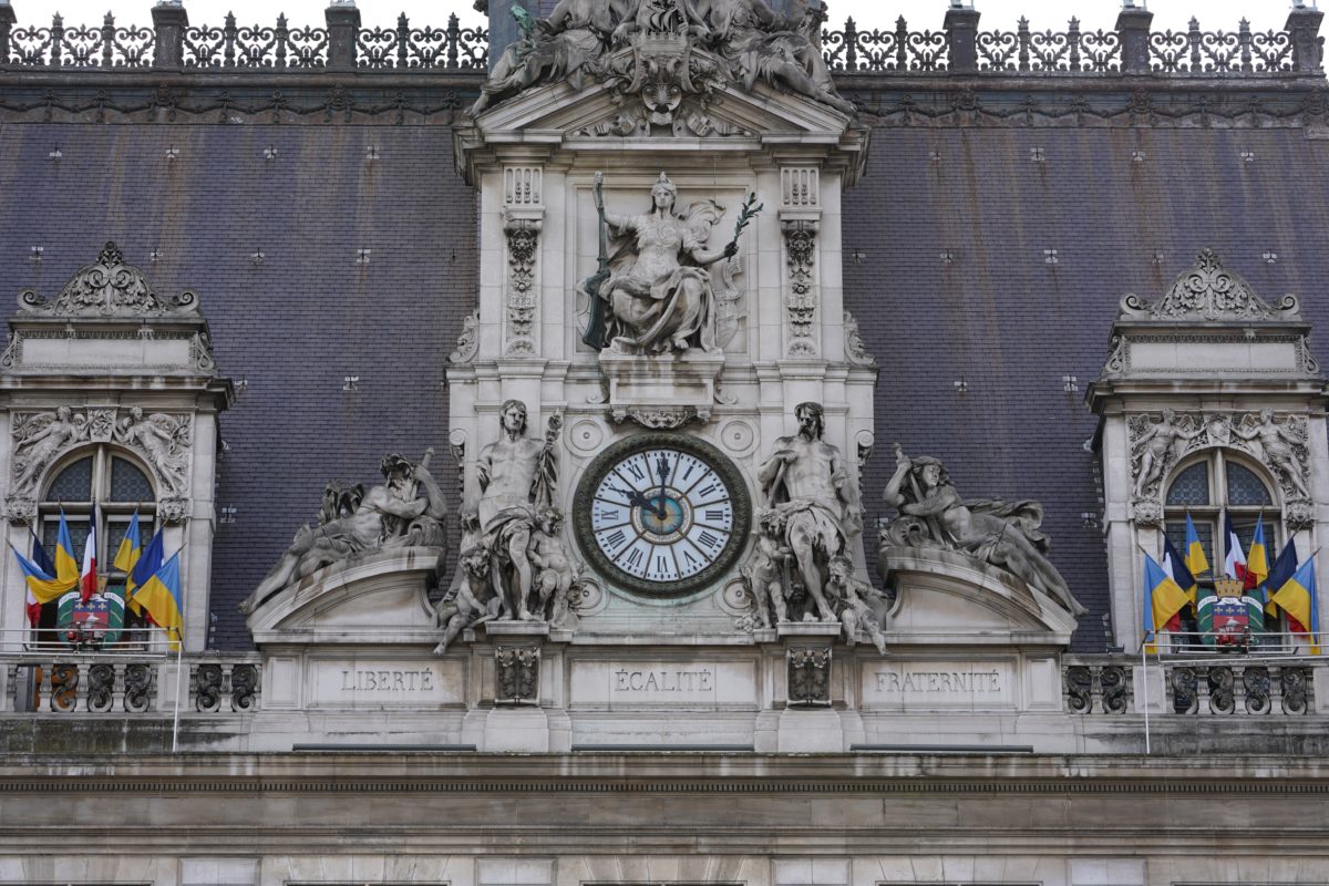 Paris City Hall clock