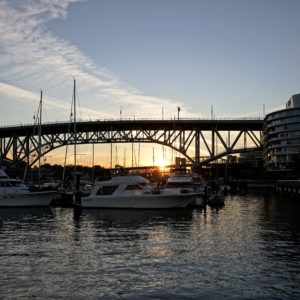 Granville Bridge at sunset