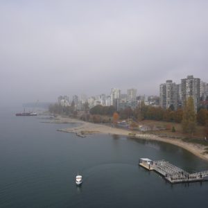 Sunset Beach and West End in the fog