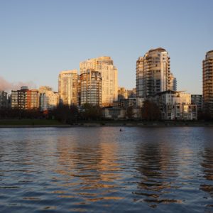 Yaletown tower, golden hour