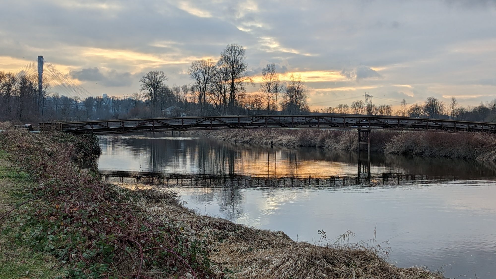 Coquitlam River sunset