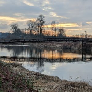Coquitlam River sunset