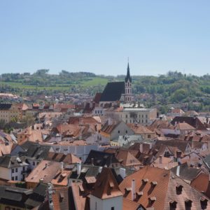 Česky Krumlov and church
