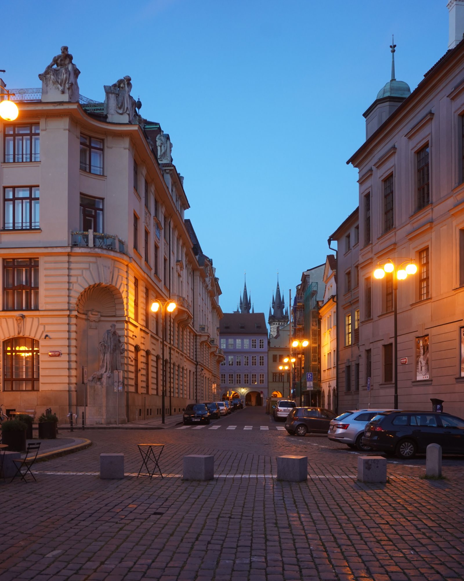 Prague at twilight