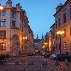 Prague at twilight