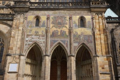 Mosaic on the side of St. Vitus Cathedral