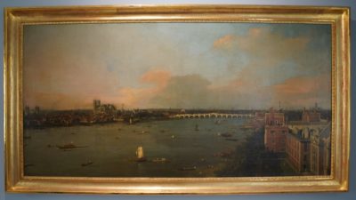 Canaletto's 1746 "London and the River Westminster"