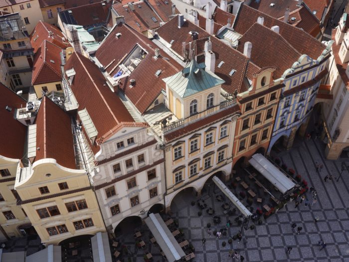 Curvy block of buildings