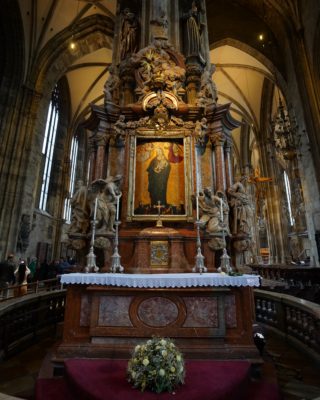 "Mary in the Sun" altar