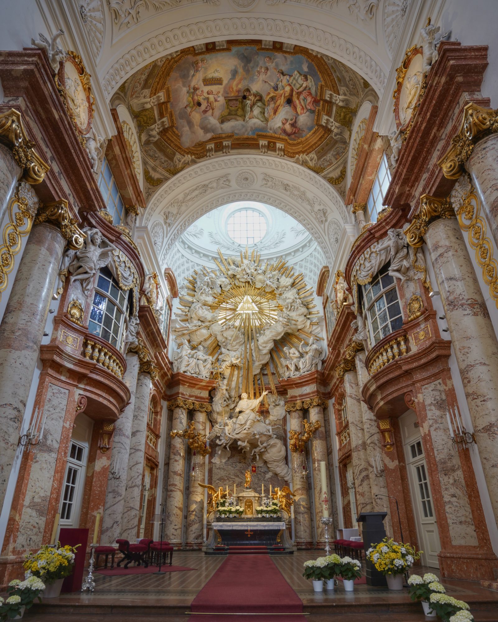 St. Charles Borromeo, an incredibly decorated Baroque church