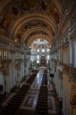 Interior of the Cathedral, with beautiful decorated arches